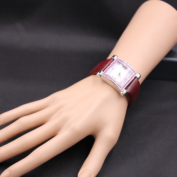 Pink Sapphire Diamond 1.73 Tcw Unisex Luxury Watch